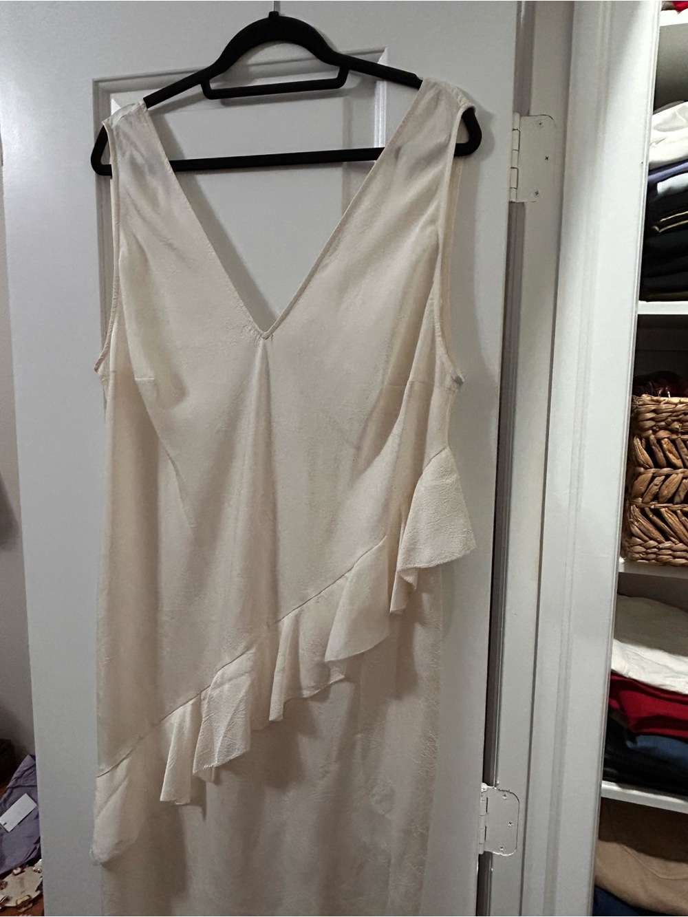 H&M Ruffle Cream Dress - Picture 3 of 11